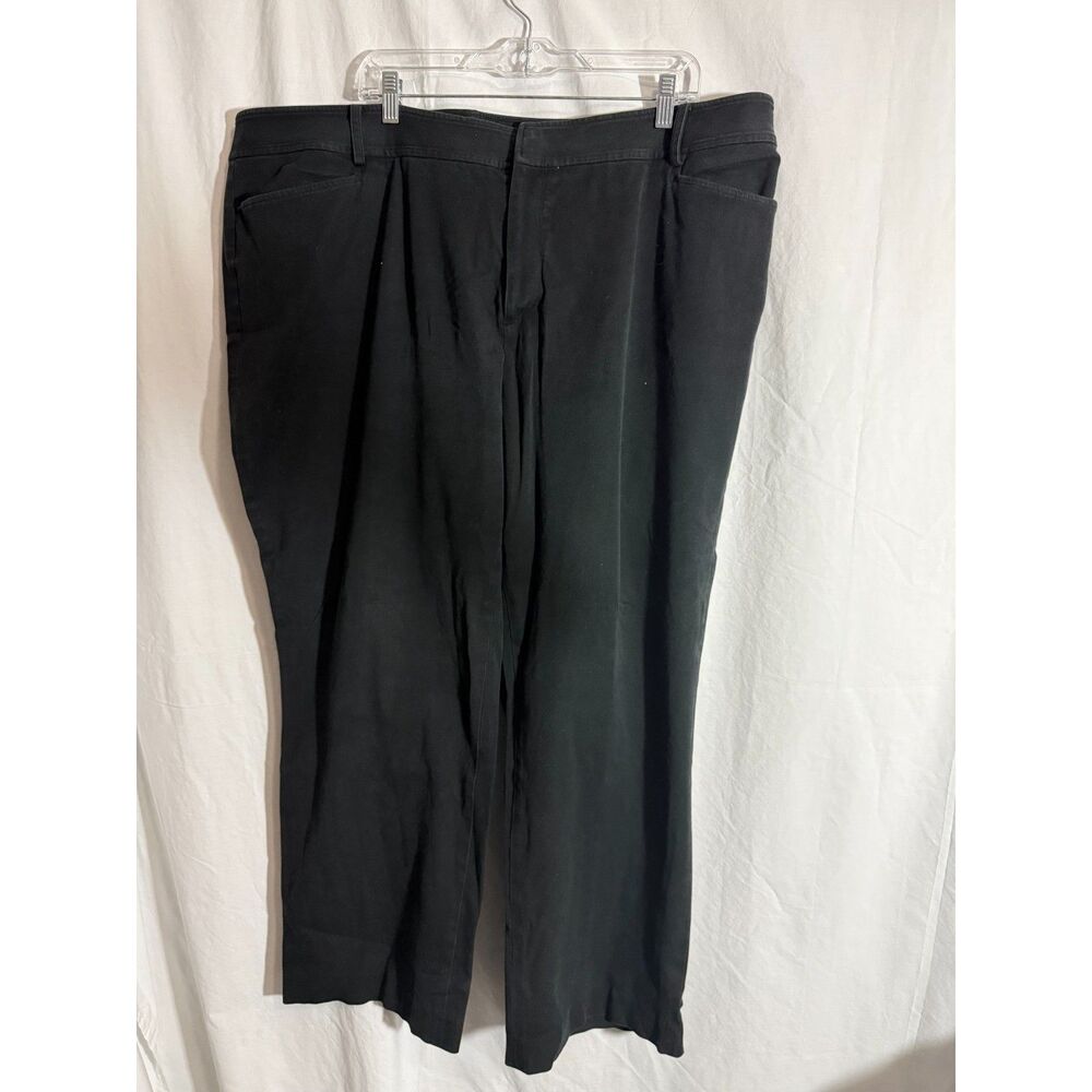 Chaps Size 24W Womens  Black  Dress Slacks  Cotton/Elastane